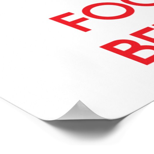 Poster Restez calme et concentrez-vous sur Être Agile (Coin)