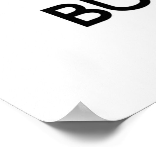 Poster Restez calme et concentrez-vous sur le pain grillé (Coin)