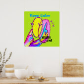 Poster Restez calme et connectez-vous ! (Cuisine)