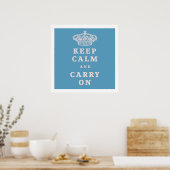 Poster Restez Calme Et Continuez ! (Cuisine)