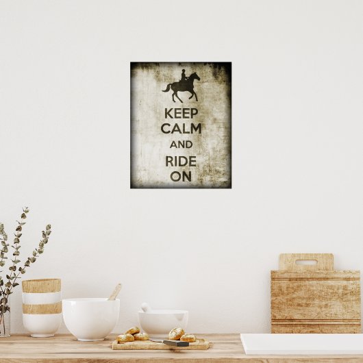 Poster Restez Calme Et Continuez (Cuisine)