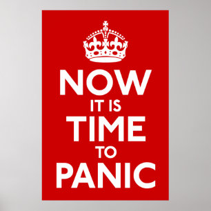 Poster Restez calme et continuez à imprimer votre parodie