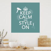 Poster Restez Calme et Continuez à vous Habiller avec Sty (Cuisine)