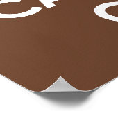 Poster Restez calme et continuez (Brown) (Coin)