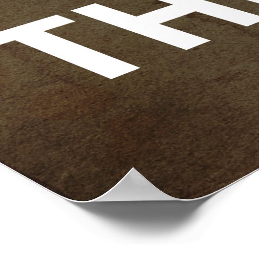 Poster Restez Calme et continuez et visez pour la tête Zo (Coin)