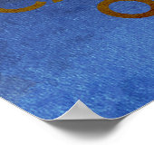 Poster Restez calme et continuez sur l'affiche (Coin)