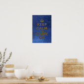 Poster Restez calme et continuez sur l'affiche (Cuisine)
