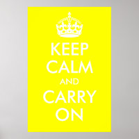 Restez calme et continuez sur l'impression jaune