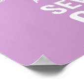 Poster Restez calme et coudre sur l'affiche (Coin)