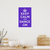 Poster Restez calme et dansez (Cuisine)