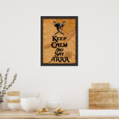 Poster Restez Calme Et Dites ARRR (Cuisine)