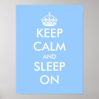 Restez calme et dormez sur | Baby blue nursery pos