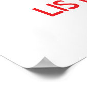 Poster Restez calme et écoutez Karen (Coin)