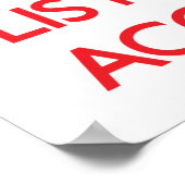 Poster Restez calme et écoutez le comptable (Coin)