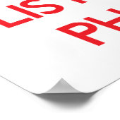 Poster Restez calme et écoutez le pharmacien (Coin)