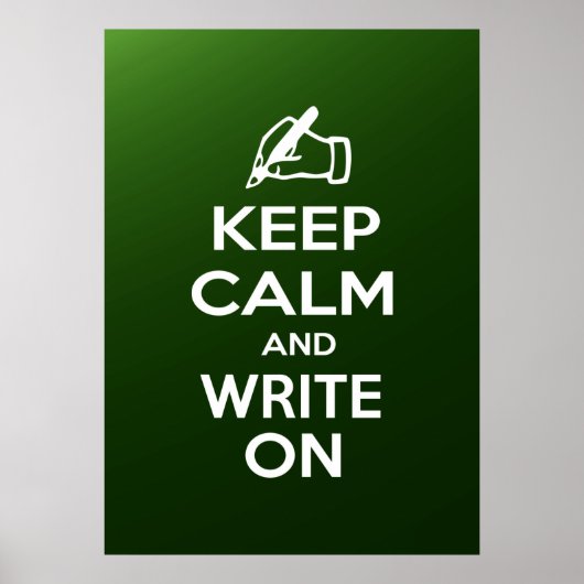Poster Restez calme et écrivez sur le mème (Devant)