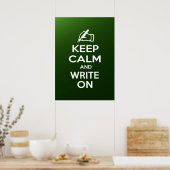 Poster Restez calme et écrivez sur le mème (Cuisine)