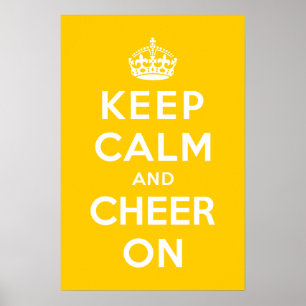 Poster Restez calme et encouragez