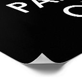 Poster Restez calme et faire la fête sur l'affiche (Coin)