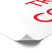 Poster Restez calme et faites confiance à un conseiller (Coin)