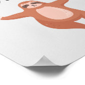 Poster Restez calme et faites du Yoga amusant (Coin)