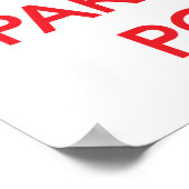 Poster Restez calme et fêtez avec un podiatre (Coin)