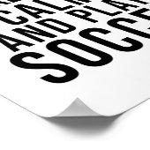 Poster restez calme et jouez au football (Coin)