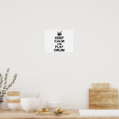 Poster Restez calme et jouez au tambour (Cuisine)