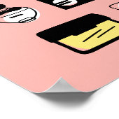 Poster Restez Calme Et Laissez-Moi Faire Votre Maquillage (Coin)