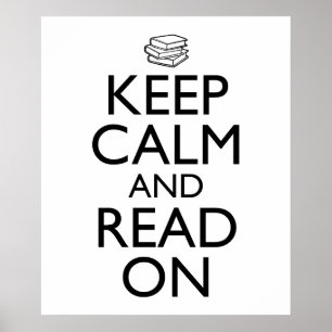 Poster Restez Calme Et Lisez