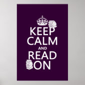 Poster Restez calme et lisez sur (en toute couleur) (Devant)