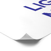 Poster Restez calme et Lumière sur la Menorah (Coin)