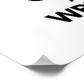 Poster Restez calme et luttez contre la lutte (Coin)