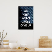 Poster Restez calme et n'abandonnez jamais (Cuisine)