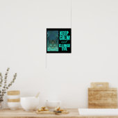 Poster Restez calme et nettoyez le mal Xiao (Cuisine)