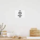 Poster Restez calme et pagayer (Cuisine)
