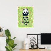 Poster Restez calme et panda sur l'affiche Art Imprimer B (Bureau à domicile)