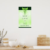 Poster Restez Calme Et Partez En Thérapie Naturelle Caduc (Cuisine)
