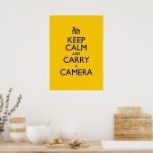 Poster Restez calme et portez une caméra (Cuisine)