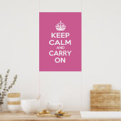 Poster Restez calme et poursuivez (Cuisine)