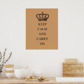 Poster Restez calme et poursuivez (Cuisine)