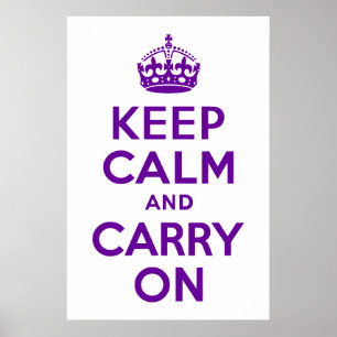 Poster Restez calme et poursuivez
