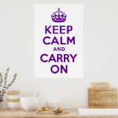 Poster Restez calme et poursuivez (Cuisine)