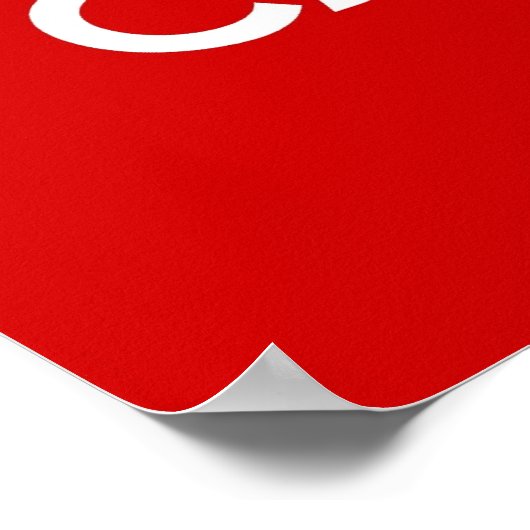 Poster Restez calme et poursuivez (Coin)