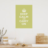 Poster Restez calme et poursuivez (Cuisine)