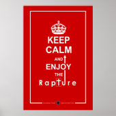 Poster Restez calme et profitez du Rapture (Devant)