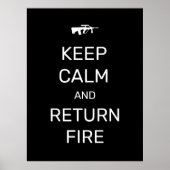 Poster Restez calme et retournez en feu (Devant)