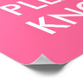 Poster Restez calme et s'il vous plaît frapper l'affiche (Coin)