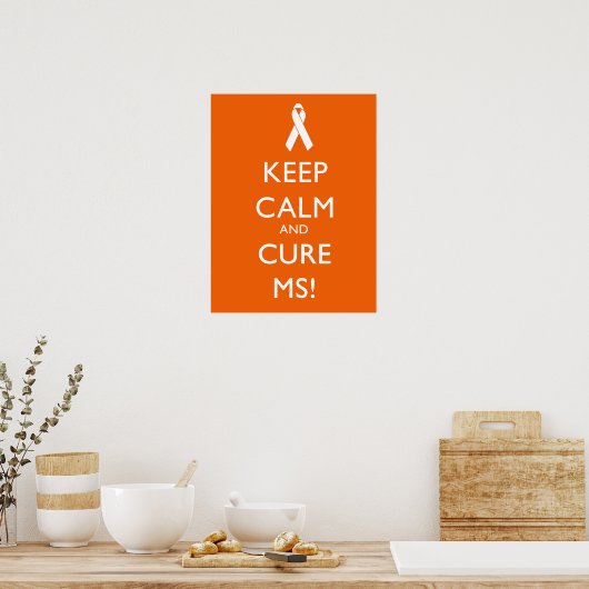 Poster Restez calme et soignez MS - Sclérose en plaques (Cuisine)