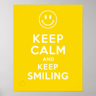 Poster Restez Calme Et Souriez